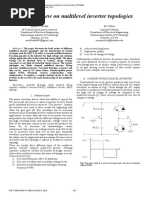 A Brief Review On Multilevel Inverter Topologies: Amol K. Koshti M. N.Rao