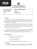 MODULE 5 Interest Rate