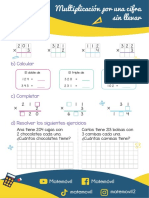 Multiplicación Por Una Cifra Sin Llevar