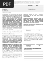 (SINOVAC) Informed Consent Form - Eng March 5 2021