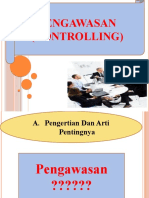 Pengawasan (Controlling)