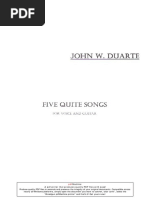 8 - J.W.duarte - Five Quite Songs