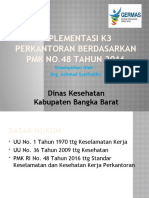 Implementasi k3 Perkantoran Berdasarkan PMK No