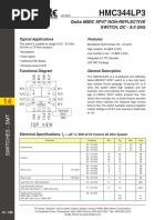 HMC344LP3: Gaas Mmic Sp4T Non-Reflective Switch, DC - 8.0 GHZ