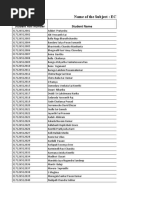 4-4 SEM II ECE MID 2 Student Attendance