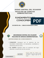 Fundamentos Conocimiento