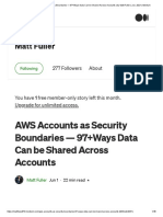 AWS Accounts As Security Boundaries - 97+ways Data Can Be Shared Across Accounts - by Matt Fuller - Jun, 2021 - Medium