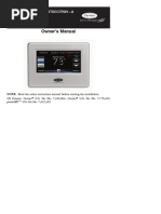 Owner's Manual: Systxccitw01 - A, Systxccitn01 - A & SYSTXCCITC01 - A Infinityr Touch Control