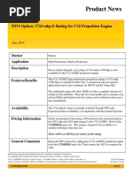 Product News: DTO Option: 1724 MHP E Rating For C32 Propulsion Engine