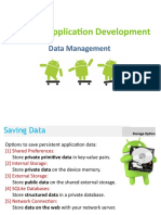 Android Application Development: Data Management