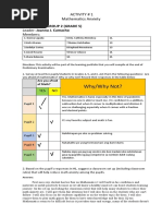 Why/Why Not?: Group Name: GROUP 2 (GRADE 5) Leader: Joanna J. Camacho Members