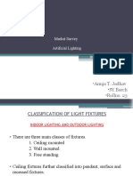 Market Survey Artificial Lighting: Anuja T. Jadhav SY - Barch Rollno. 23