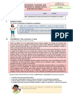 Ficha Tutoria 3° Y 4° - Exp 3 - Act 4 - Proponemos Acciones Que Promuevan El Bienestar en Nuestro Entorno - 14 Al 18 Junio