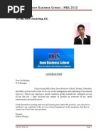 Doon Business School - MBA 2010: Gaurav Sharma