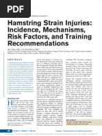 Hamstring Strain Injuries: Incidence, Mechanisms, Risk Factors, and Training Recommendations