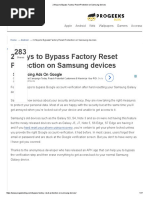 2 Ways To Bypass Factory Reset Protection On Samsung Devices