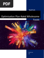 Optimisation Plan-Nakd Wholesome Foods: Student Name Date