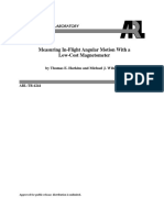 Measuring In-Flight Angular Motion With A Low-Cost Magnetometer