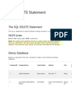 The SQL DELETE Statement