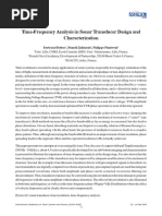 Time-Frequency Analysis in Sonar Transducer Design and Characterization