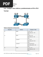 15.6.2 Lab Configure Ipv4 and Ipv6 Static and Default Routes Es XL