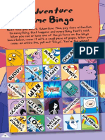 Adventure Time Bingo Game