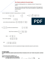 Chapter 5 The Matrix Method in Paraxial Optics: Optical Systems