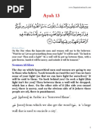 Ayah 13: ََسَبَ ق (qabasa) in Arabic is a ‘borrowed flame'. روُس