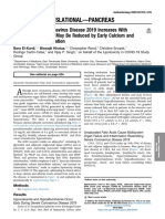 Ortality From Coronavirus Disease 2019 Increases With Unsaturated Fat and May Be Reduced by Early Calcium and Albumin Supplementation