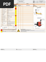 Lista de Chequeo para Inspección de Traspaleta Manual y Electrica