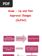 Scale - Up and Post Approval Changes (Supac)