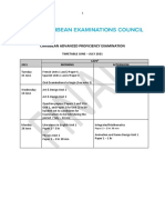 Timetable CAPE Revision 2021 FINAL