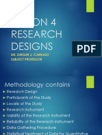 Chapter 4 - Research Design