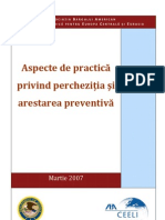 Aspecte de Practica Privind Perchezitia Si Arestarea Preventiva