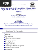 Design and Analysis of Area and Time Efficient Hred: Hybrid Reduced Deflection Router For Network-On-Chip (Noc)