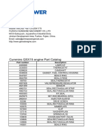 Cummins Qsx15 Engine Spare Parts Catalog