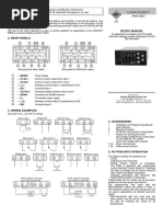 User'S Manual User'S Manual: 1. Application