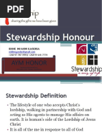 Stewardship Honor