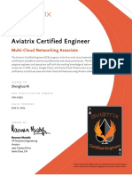 ACE Certificate