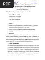 Trabajo en Clase N°4 Ejercicios de Optimización Con Programación No Lineal