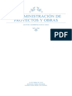 LA ADMINISTRACIÓN DE PROYECTOS Y OBRAS SUAREZ IBAÑEZ Luis Emanuel