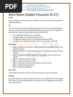 CS401 - Short Notes Chapter 9