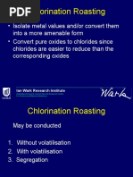 Pyrometallurgy Lecture 4 Chlorination Roasting