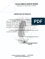 Certificado de Trabajo - ISTP San Rosa