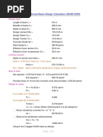 Reinforced Beam Design Calculation (IS456-2000)