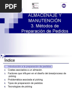 ALMACENAJE Y MANUTENCIÓN 3. Almacenaje de Productos