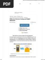 Difference Between Analog & Digital Multimeter AND Capacitor & Supercapacitor