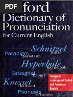 The Oxford Dictionary of Pronunciation For Current English