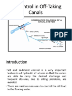 Silt Control in Irrigation Channels