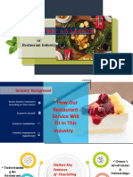 Industry Analysis: Restaurant Industry Restaurant Industry